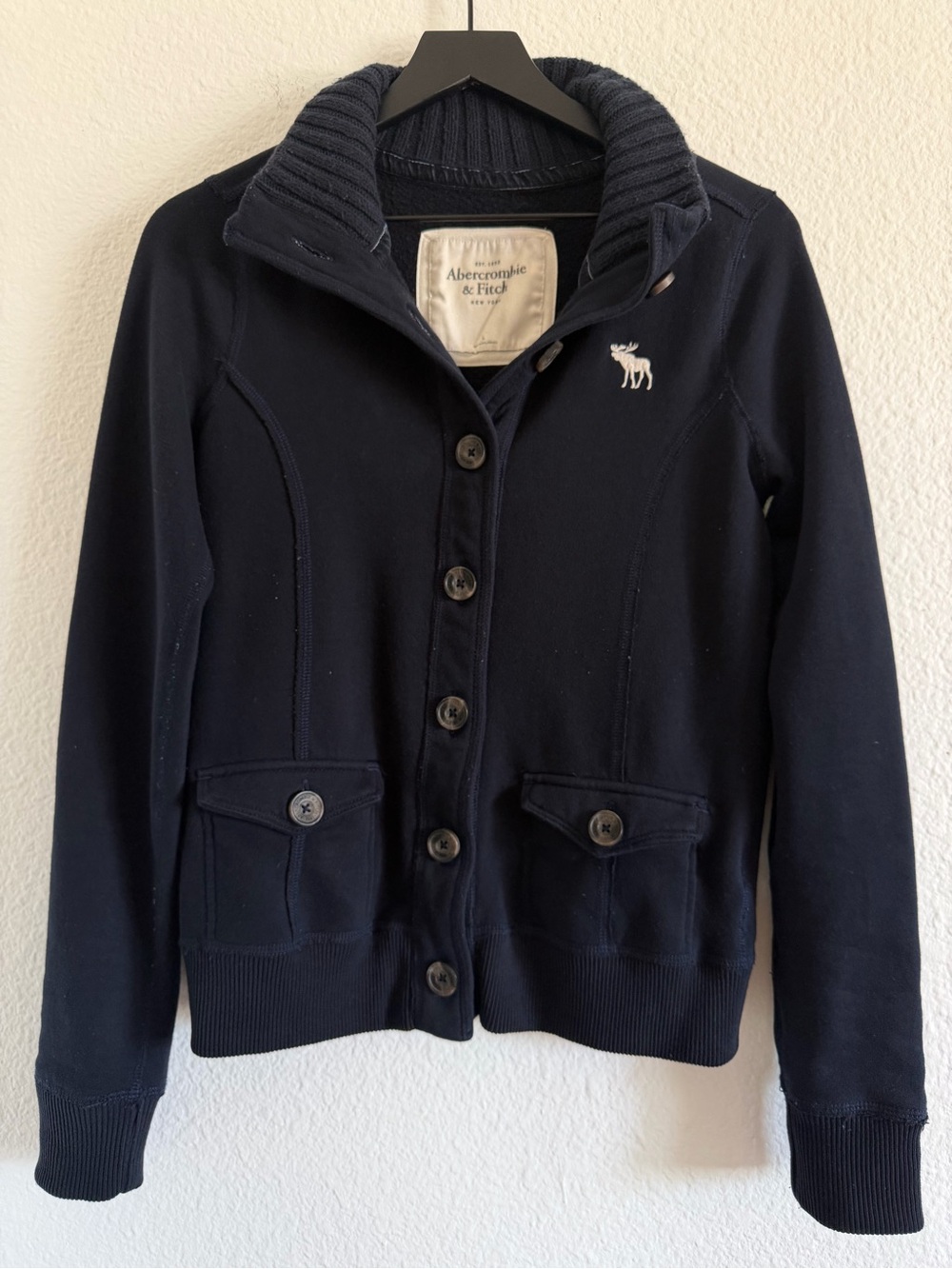 vintage abercrombie & fitch button up sweater